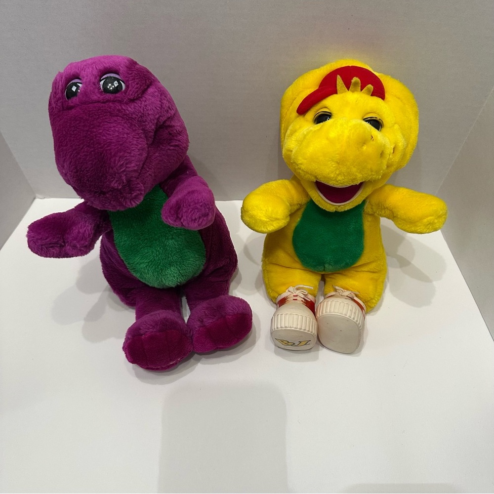 Vintage Barney BJ Plush Lot 1992 1994 Lyons Group Stuffed Animals Toy